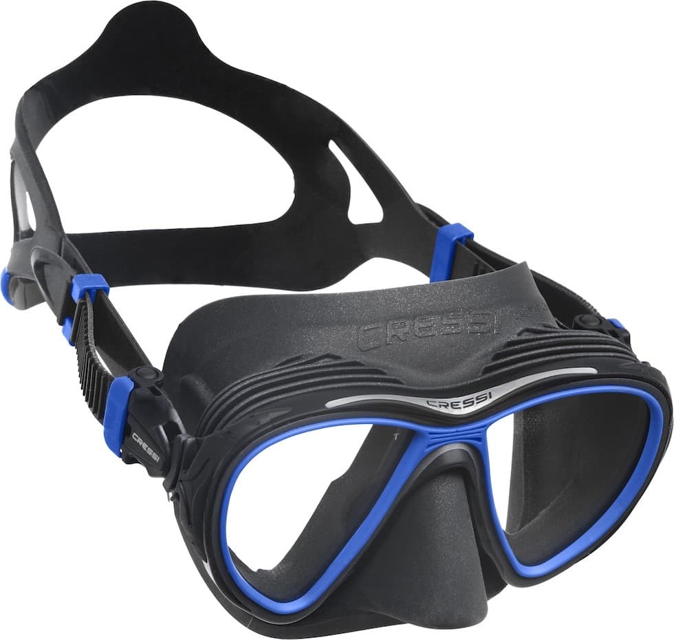 Maschera Cressi Quantum nera e blu